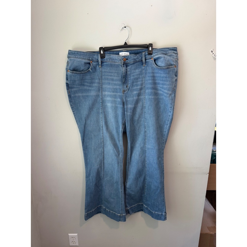 Lane Bryant Signature Fit Flex Magic Waistband Mid-Rise Flare Jeans Blue Size 28